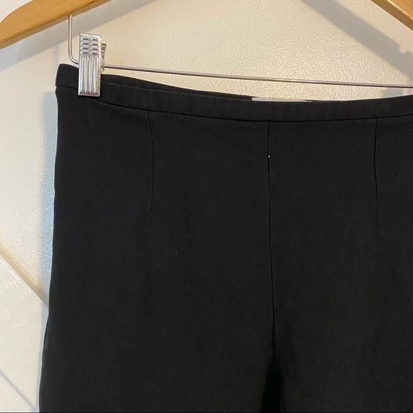 Carven Pull On High Rise Cropped Crepe Pants Black Sz 40/10 - Picture 2 of 10